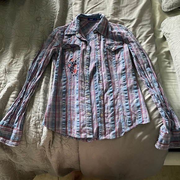 Keds plaid button down - Picture 3 of 6